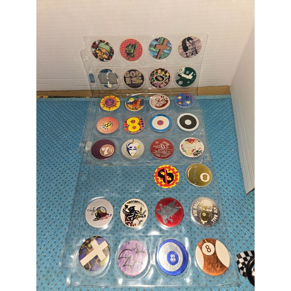 1990s Lot of 30 Random Pogs Slammer Whammers Milk Caps Lot